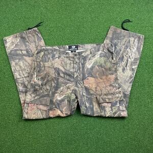 Vintage Mossy Oak Camo Cargo Outdoor Hunting Pants Sz 36/38 L